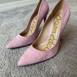 Sam Edelman Pink Stiletto Heels Suede